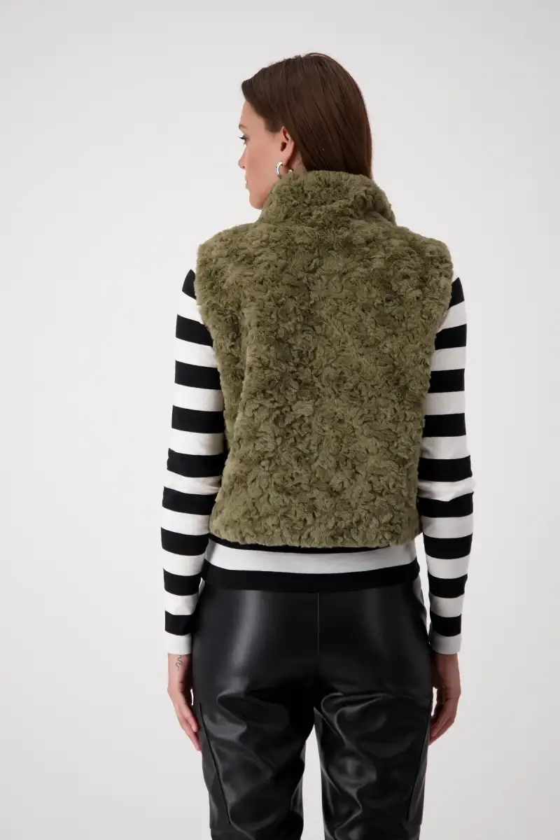 Monari Cropped-Weste mit Taschen Auslauf