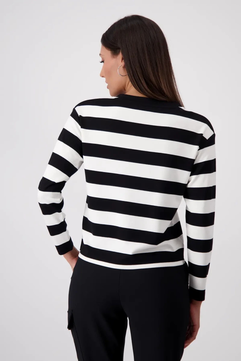 Monari Gestreiftes Sweatshirt Verkauf