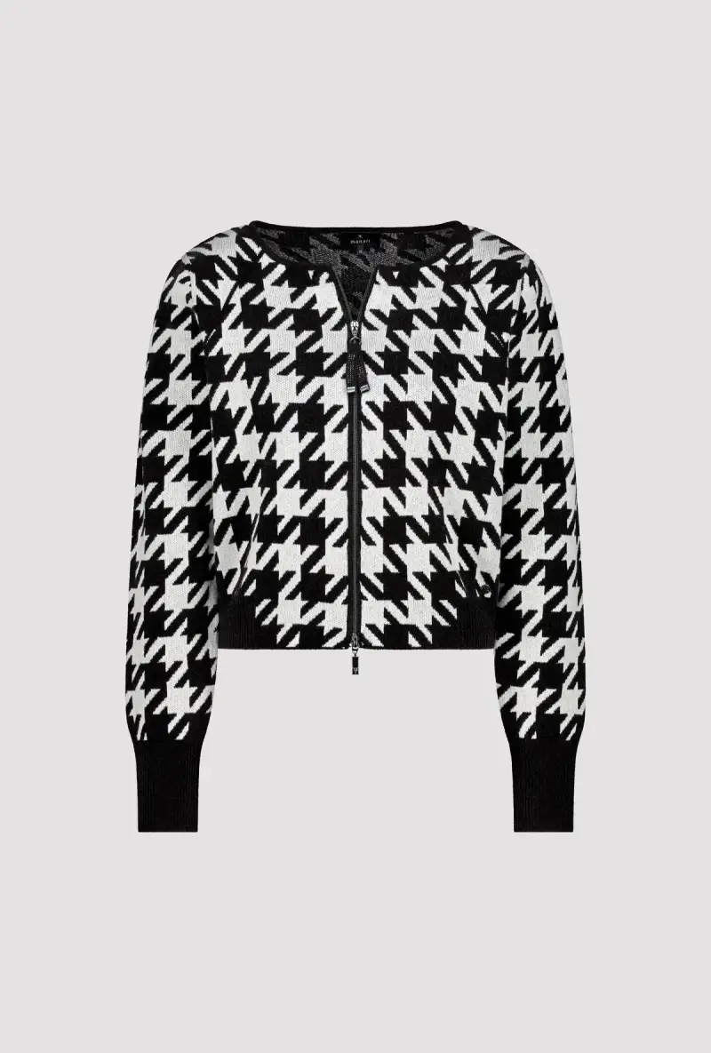 Monari Strickjacke mit Hahnentrittmuster Hotsell