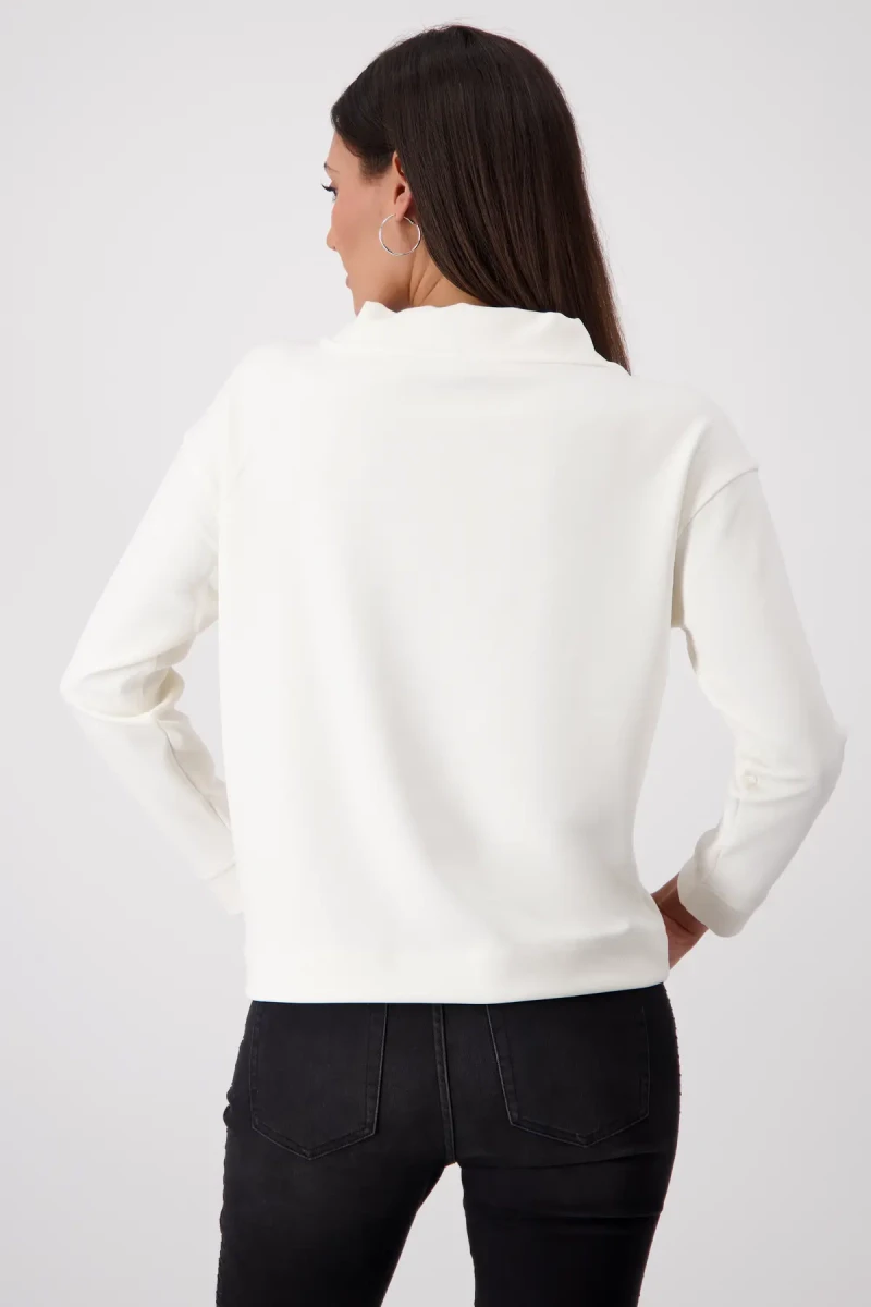 Monari Sweatshirt mit geschmückten Taschen Fabrikpreis