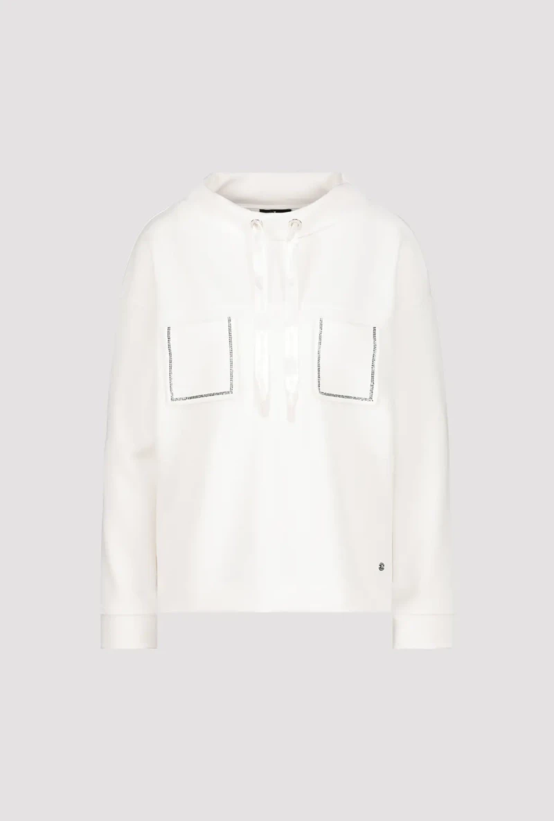 Monari Sweatshirt mit geschmückten Taschen Fabrikpreis