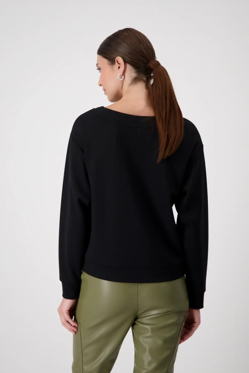Monari Sweatshirt mit Schrift Sonderangebot