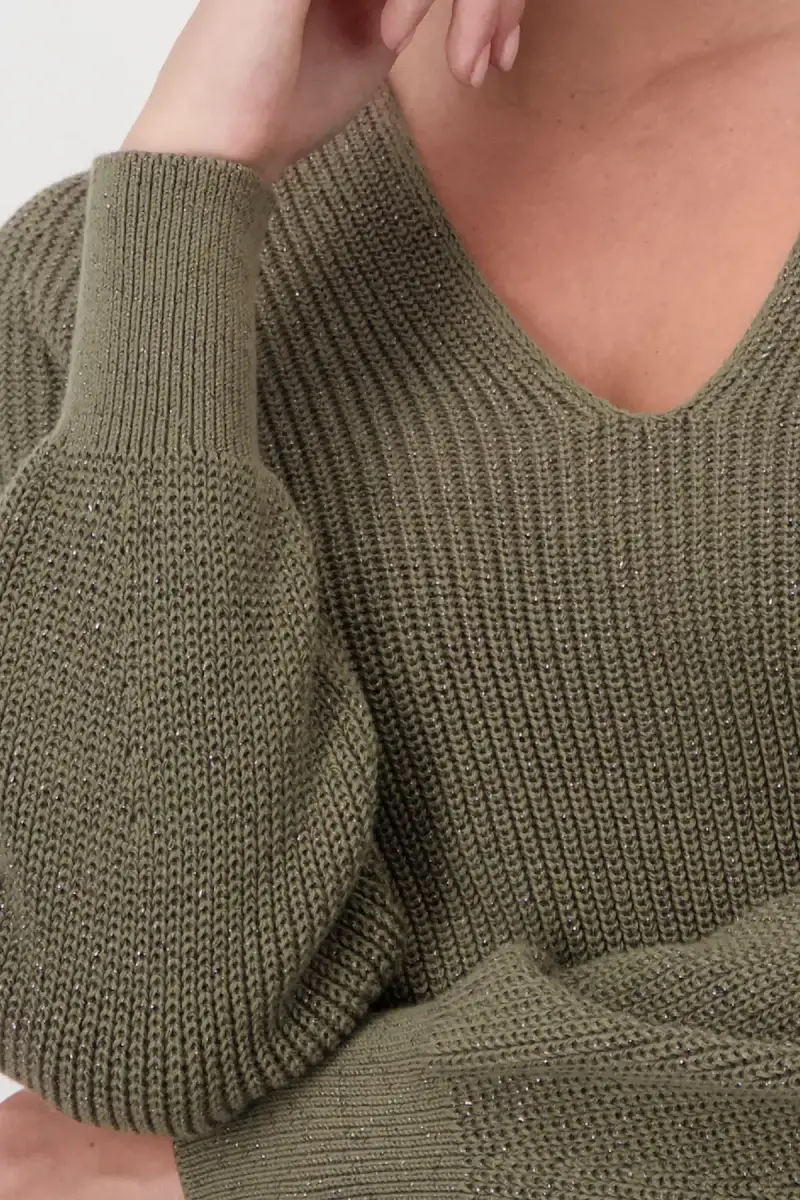 Monari Strickpullover mit Lurex Rabatt