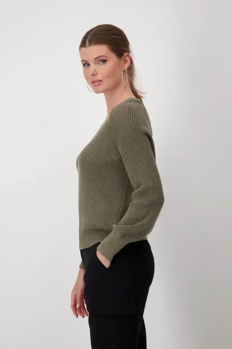 Monari Strickpullover mit Lurex Rabatt