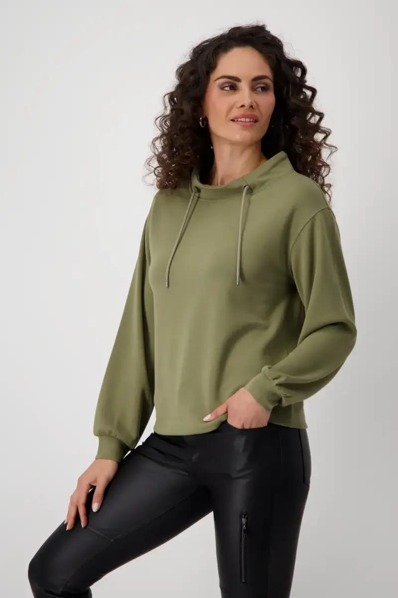 Monari Sweatshirt mit Stehkragen Versandkostenfrei
