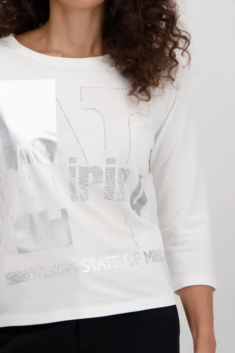 Monari Shirt mit tonigem Print Begrenztes Angebot