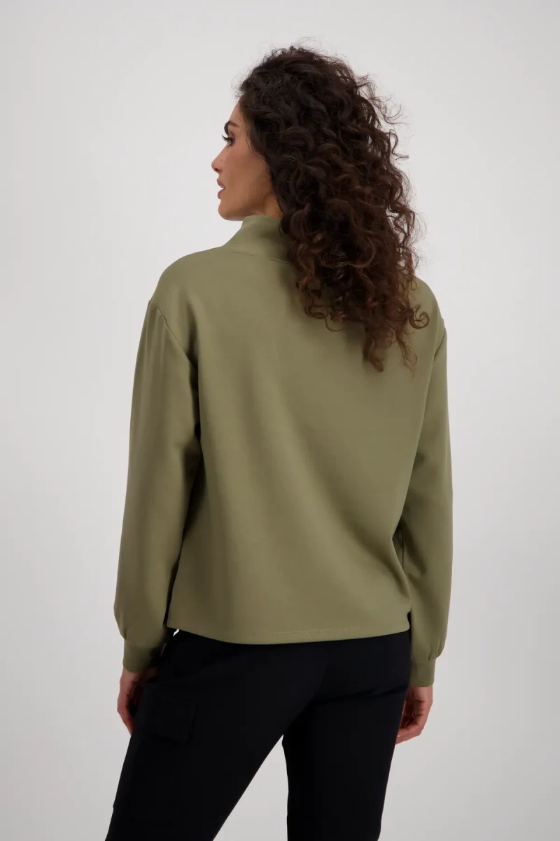 Monari Sweatshirt mit Patches und Strass Saisonschlussverkauf