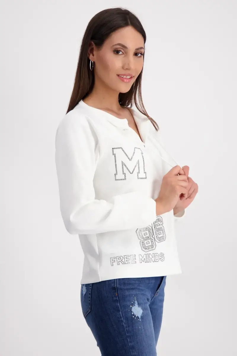 Monari Sweatshirt mit Schmuckschrift Muttertagsangebot