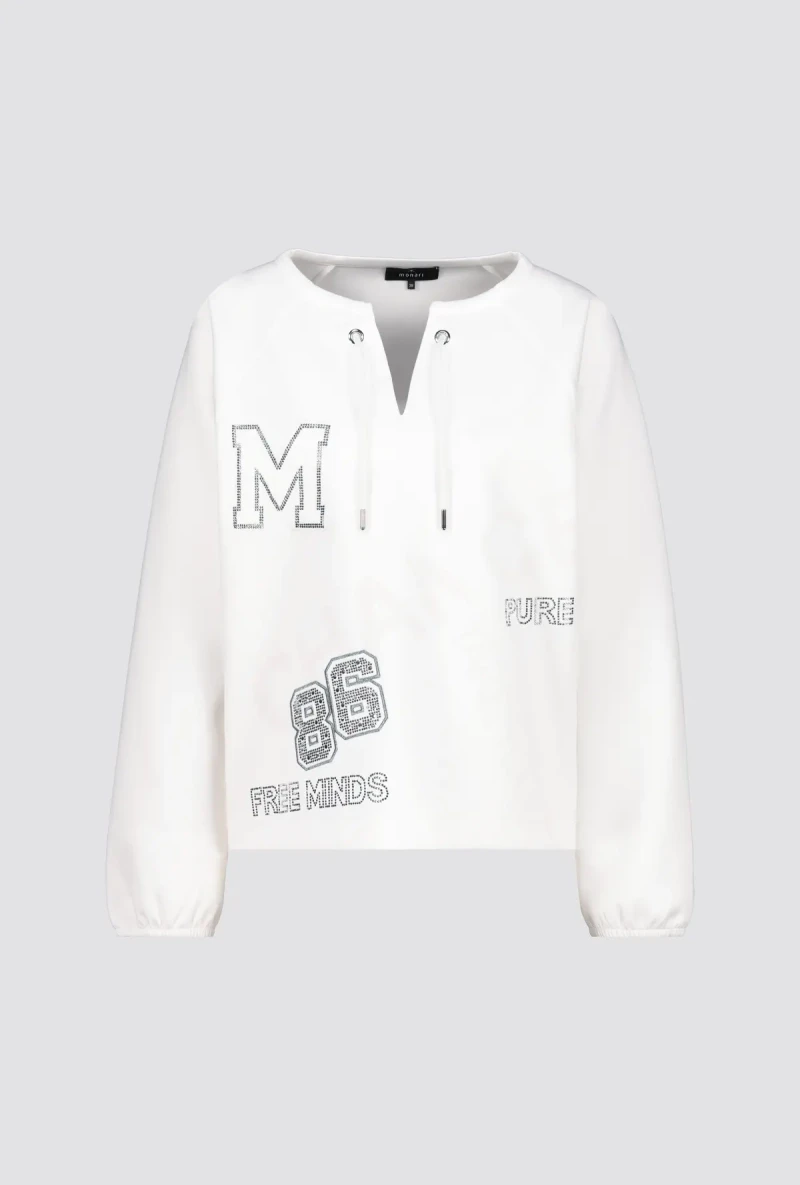 Monari Sweatshirt mit Schmuckschrift Muttertagsangebot