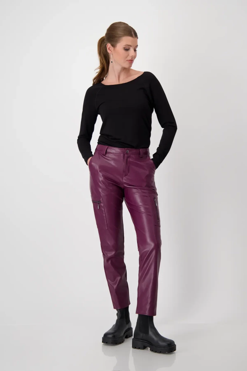 Monari Lederimitat Hose Neuheiten