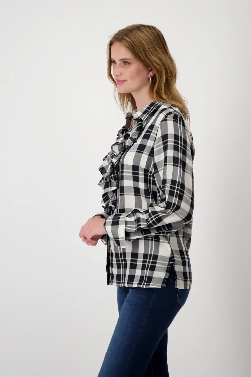 Monari Bluse mit Karomuster Saisonale Angebote