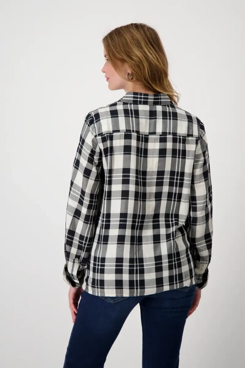 Monari Bluse mit Karomuster Saisonale Angebote