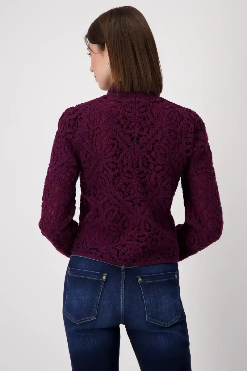 Monari Pullover mit Cornelly Häckelmuster VIP-Rabatte