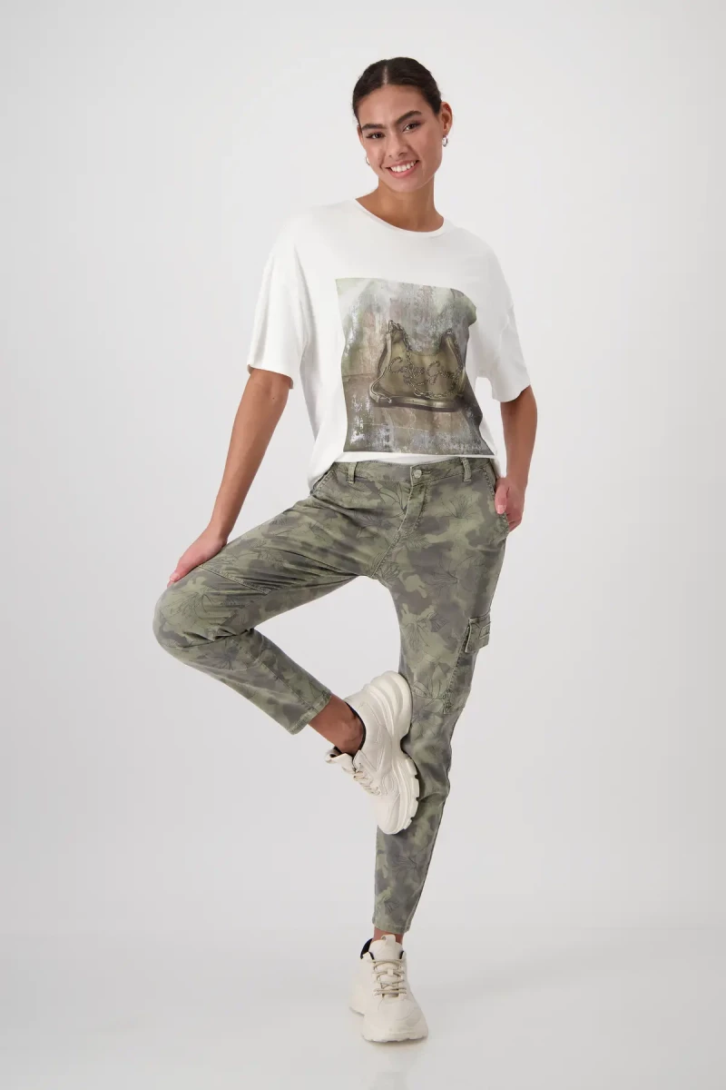 Monari Camouflage Hose mit Blumen Wochenangebot