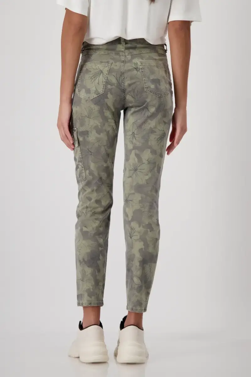 Monari Camouflage Hose mit Blumen Wochenangebot