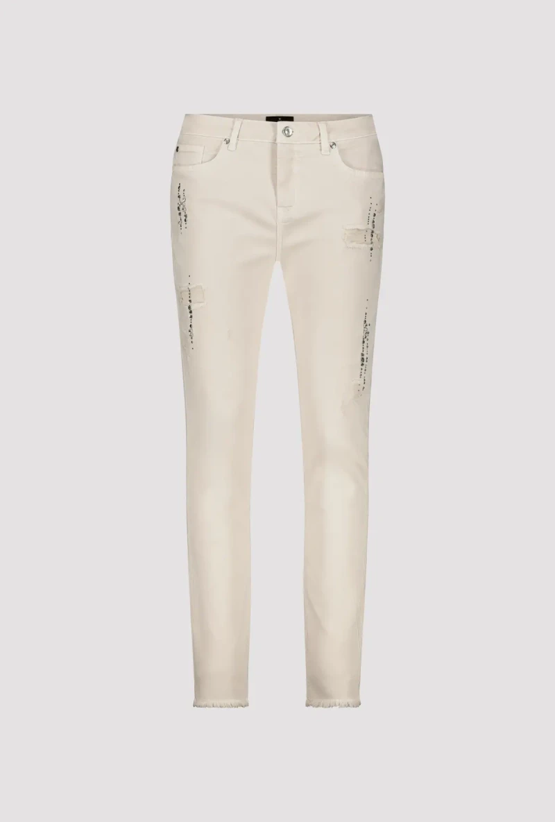 Monari Destroyed Jeans mit Strass Nur noch ein Tag übrig