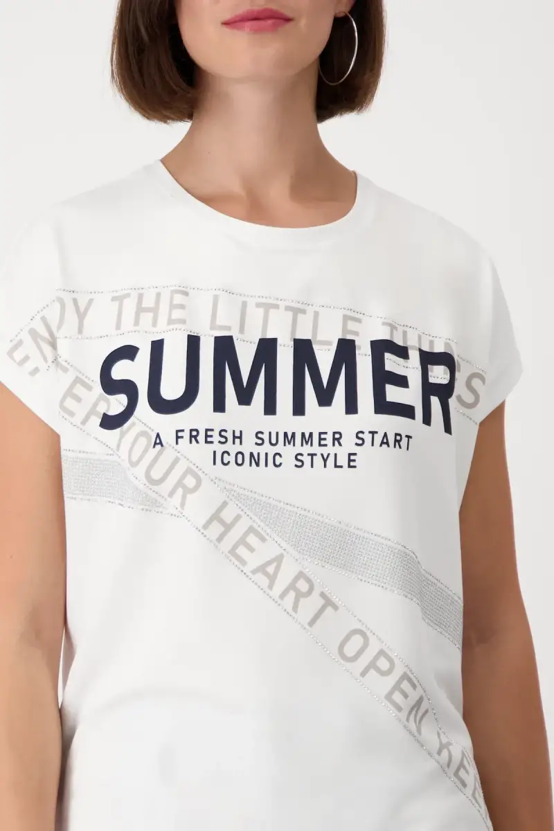 Monari Shirt mit Schrift Im Verkauf