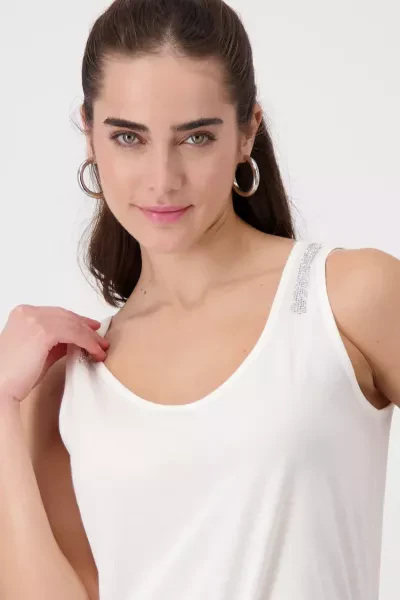 Monari T Shirt mit Strass Schrift Hotsell