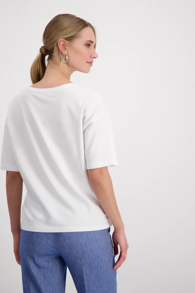 Monari T-Shirt mit Frauen Zeichnung im Angebot