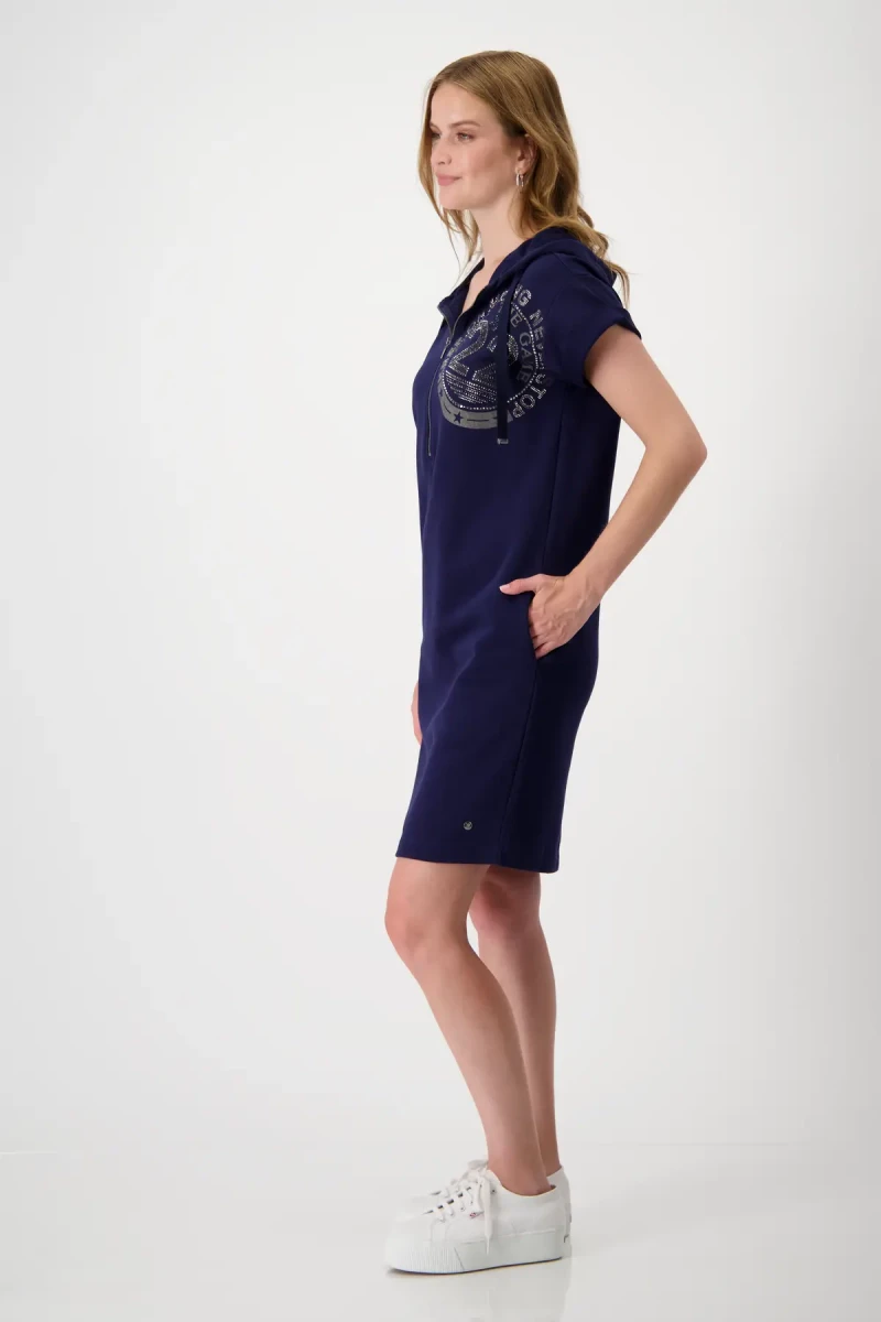 Monari Sweatkleid mit Kapuze Fabrikpreis