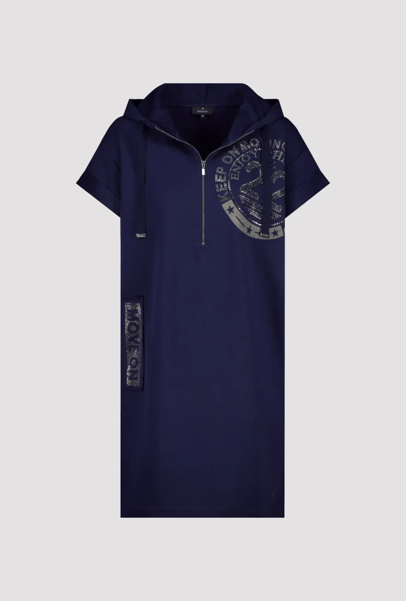 Monari Sweatkleid mit Kapuze Fabrikpreis