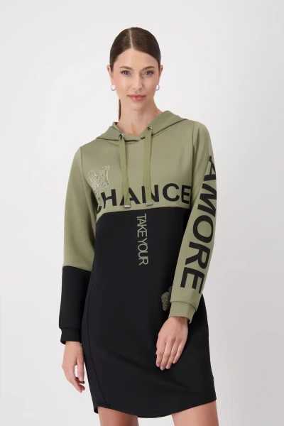 Monari Kleid mit Satindruck Rabatt