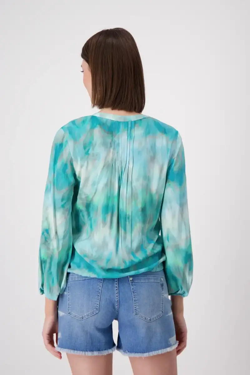 Monari Luftige Bluse mit Batikmuster Begrenztes Angebot