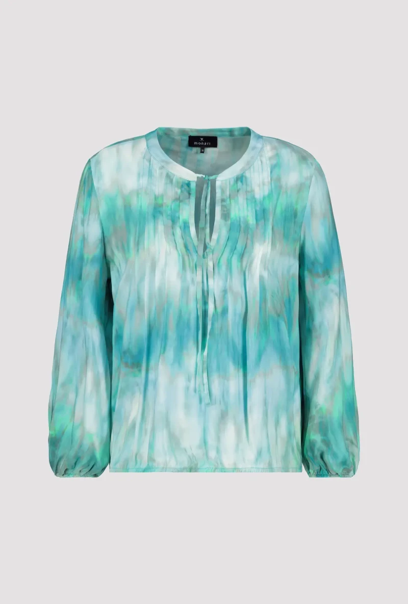 Monari Luftige Bluse mit Batikmuster Begrenztes Angebot