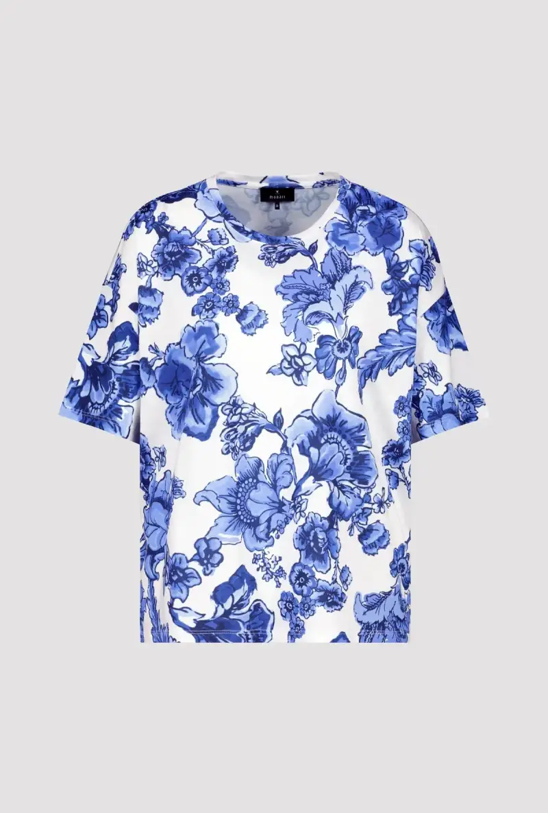 Monari T Shirt mit Blumen Online Outlet