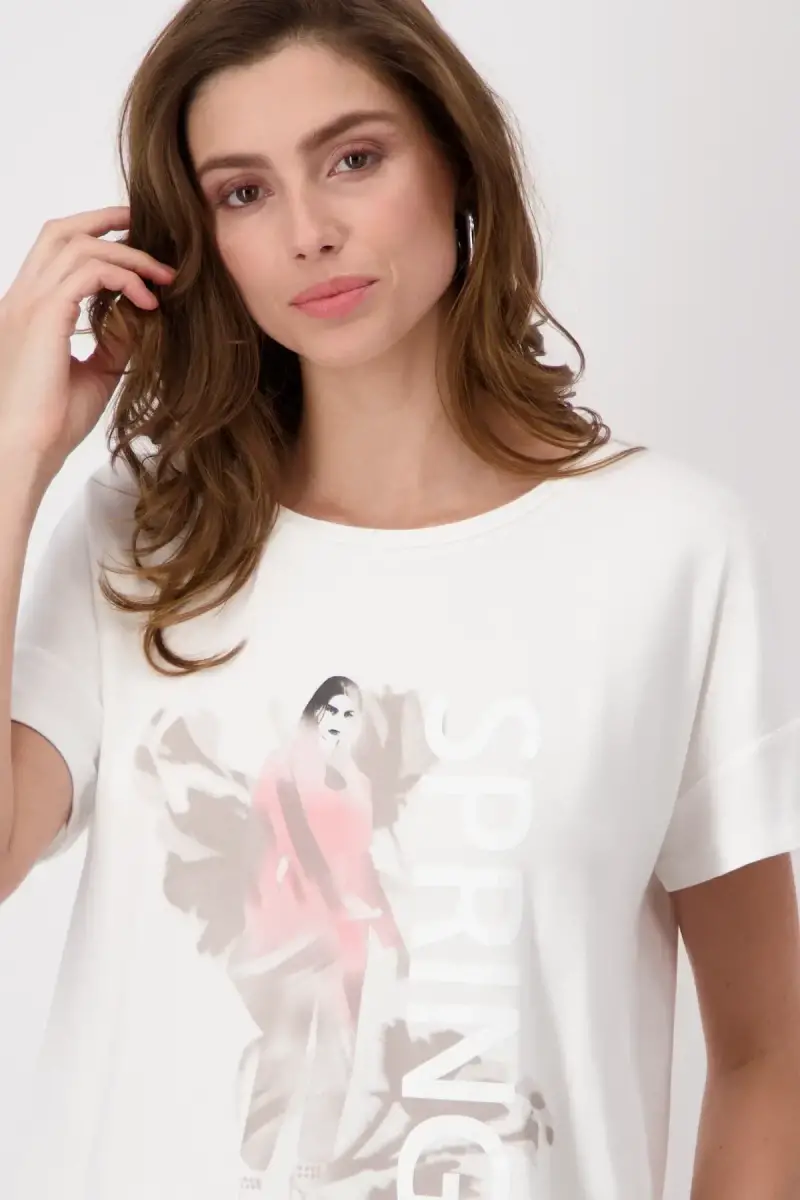 Monari T-Shirt mit Frauen Zeichnung Letzte 2 Tage