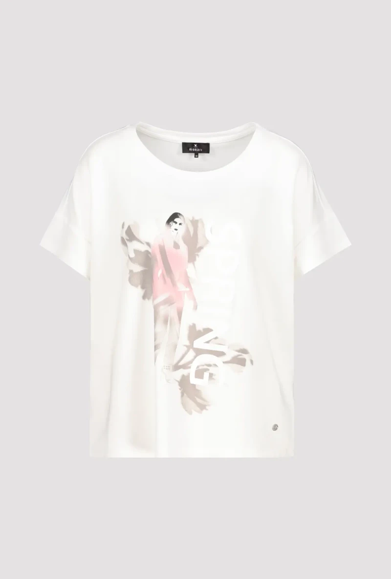 Monari T-Shirt mit Frauen Zeichnung Letzte 2 Tage