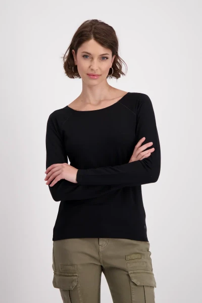 Monari T-Shirt mit Blumenstickerei Discount Store für neue Produkte