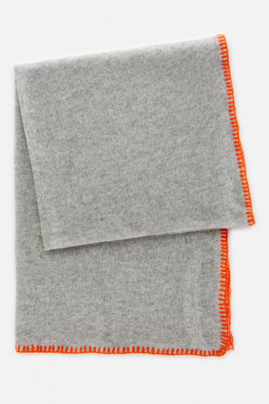 Mouleta Cashmere Schal | Colored Embroidery Border Clearance-Verkauf