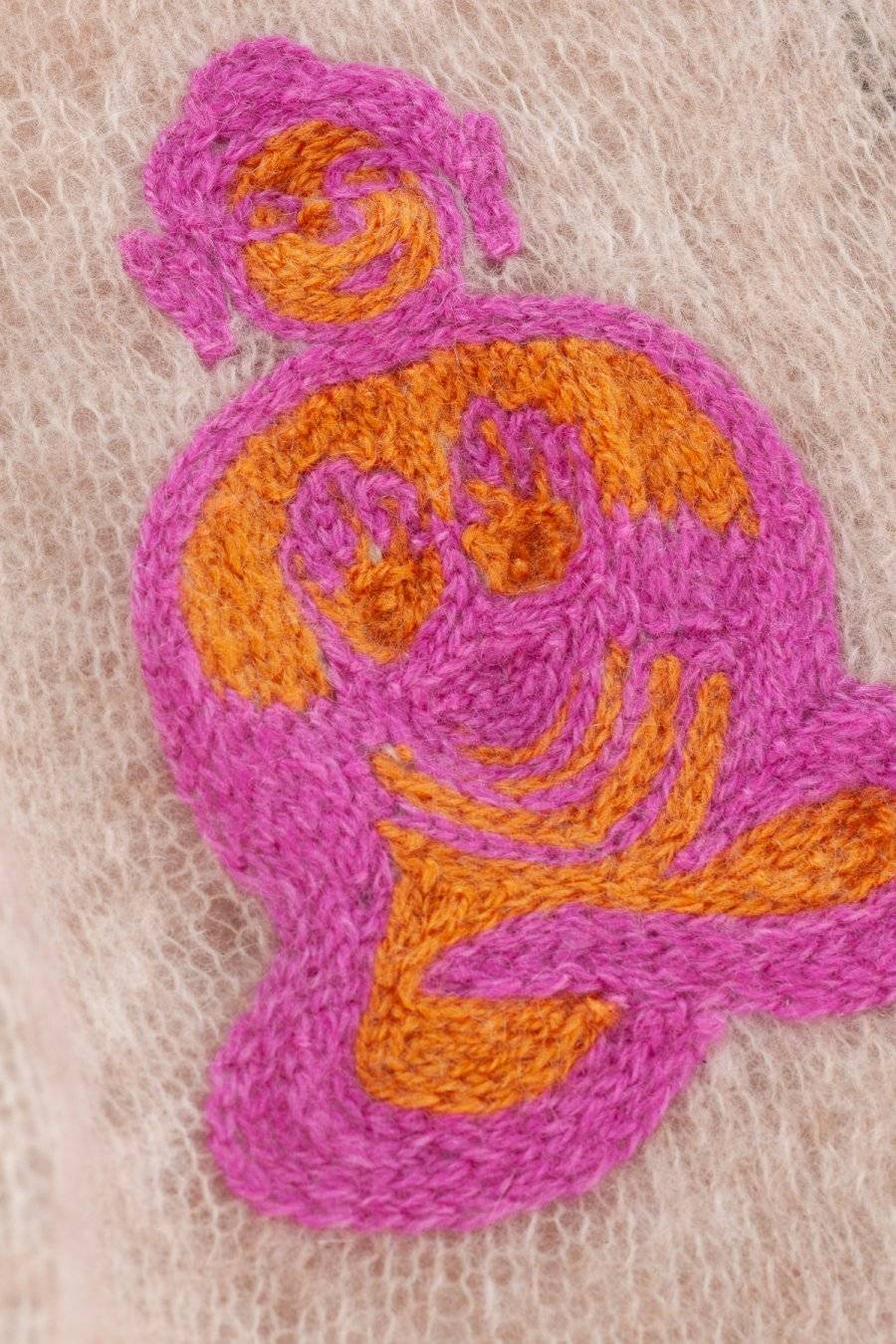 Mouleta Kaschmirschal Hand Embroidery Kostenloser Versand international