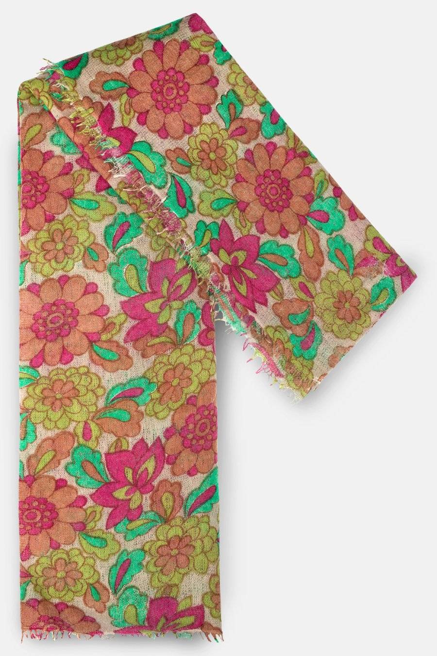 Mouleta Kaschmirschal Flower Print Vierteljährliche Förderung