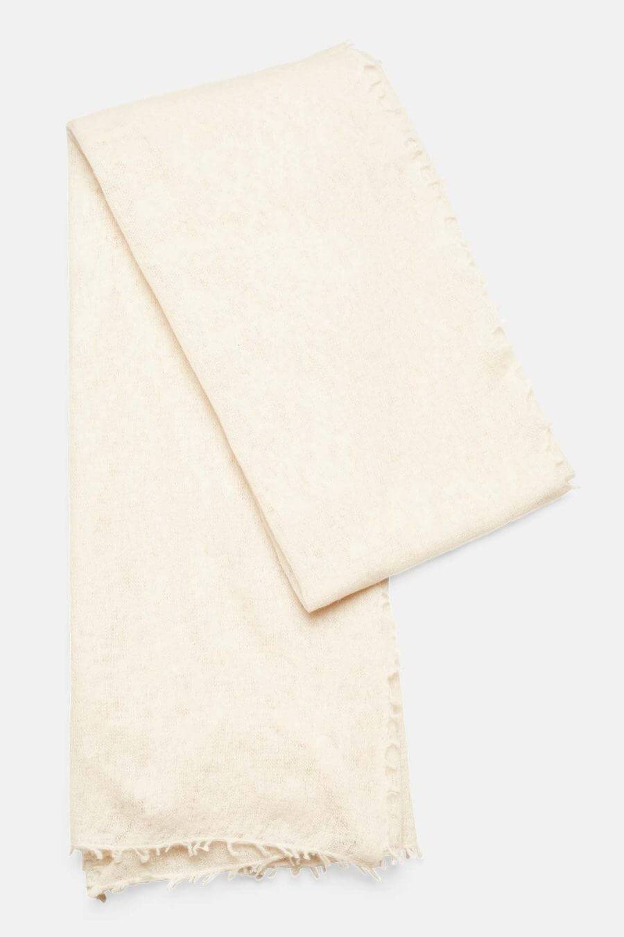 Mouleta Kaschmirschal weiß Colors Begrenztes Angebot