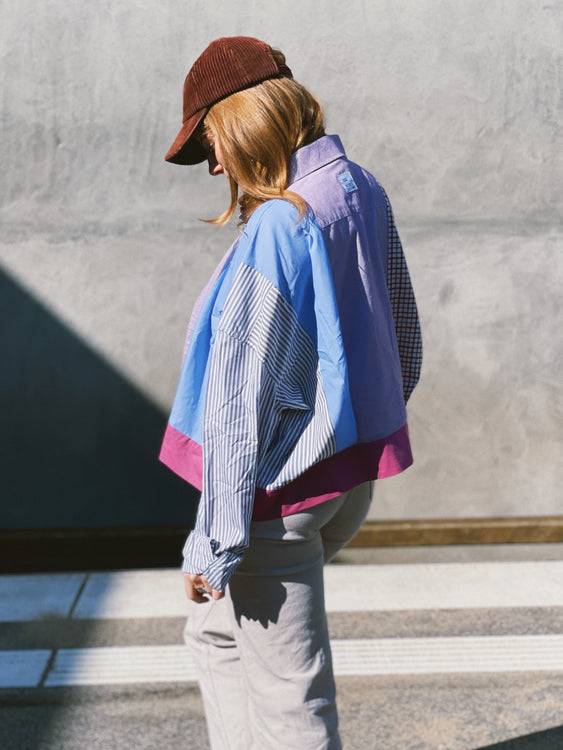 Nonoi Studio Blouson // Blau + Lila // Onesize 50% Rabatt für begrenzte Zeit