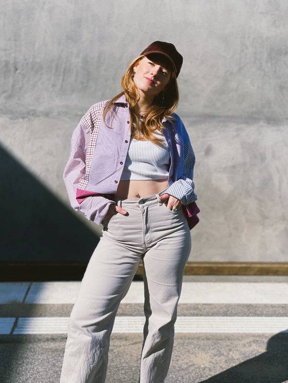 Nonoi Studio Blouson // Blau + Lila // Onesize 50% Rabatt für begrenzte Zeit