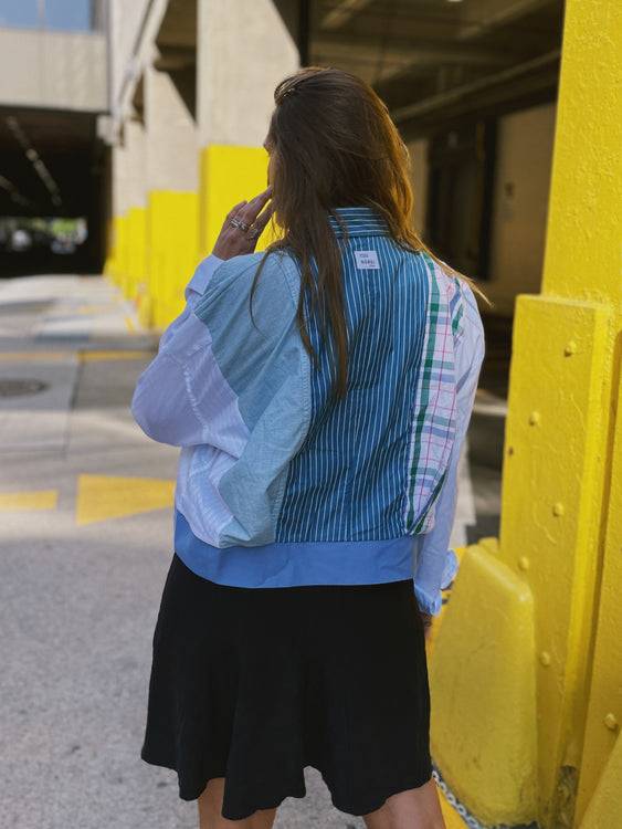 Nonoi Studio Blouson // Blau + Grün // Onesize 2025