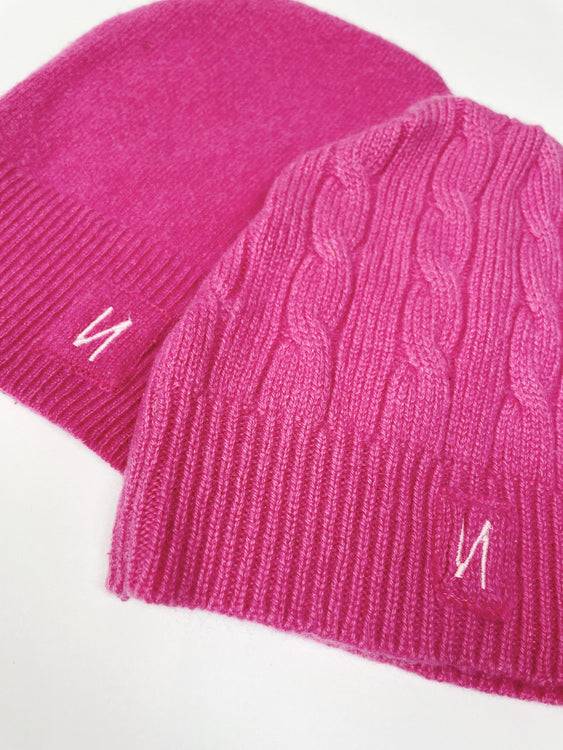 Nonoi Studio KINDERMÜTZE PINK "LITTLE FLOWER" AUS KASCHMIR Verkauf