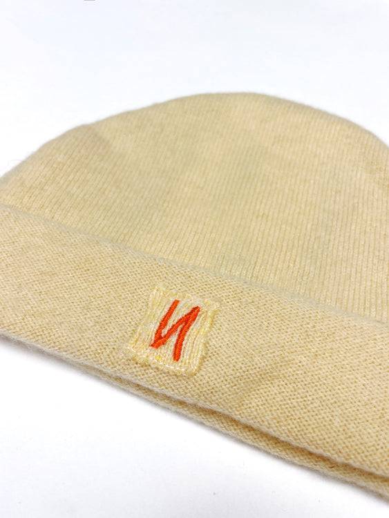 Nonoi Studio BEIGE KINDERMÜTZE "LITTLE CHICAGO" AUS KASCHMIR Fabrik Onlineshop