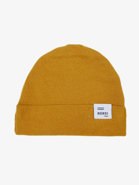 Nonoi Studio SENFGELBE MÜTZE "CILLO" AUS KASCHMIR // UNISEX Exklusivangebot