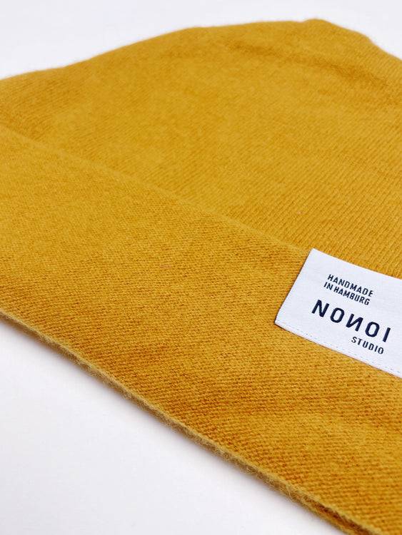 Nonoi Studio SENFGELBE MÜTZE "CILLO" AUS KASCHMIR // UNISEX Exklusivangebot