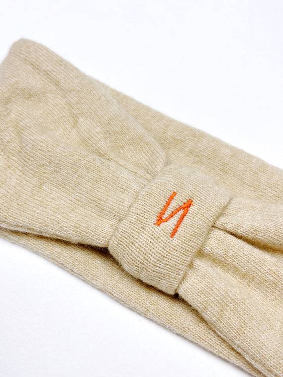 Nonoi Studio STIRNBAND "ZUGSPITZE" BEIGE // KASCHMIR Black Friday