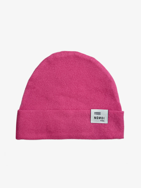 Nonoi Studio PINKE MÜTZE "AKUR" AUS KASCHMIR // UNISEX Weihnachtsangebot