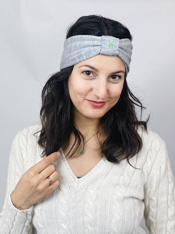 Nonoi Studio STIRNBAND "INU" GRAU // WOLLE Vatertagsangebot