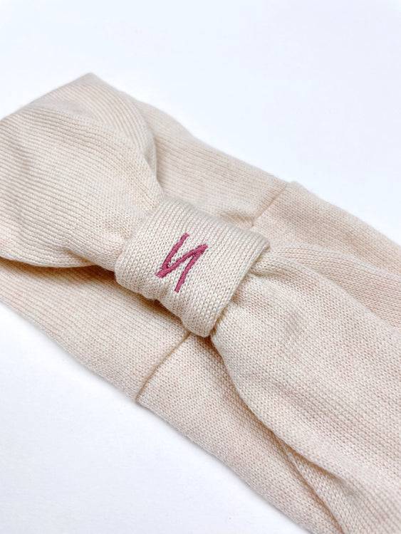 Nonoi Studio STIRNBAND "BEERE" CREME // WOLLE Valentinstagsangebot