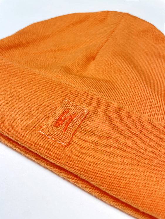Nonoi Studio MÜTZE "NEVILLE" ORANGE AUS WOLLE // UNISEX Top Angebot