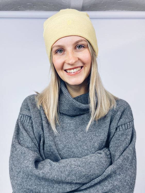 Nonoi Studio GELBE MÜTZE "DRESDEN" AUS WOLLE // UNISEX Exklusive Angebote