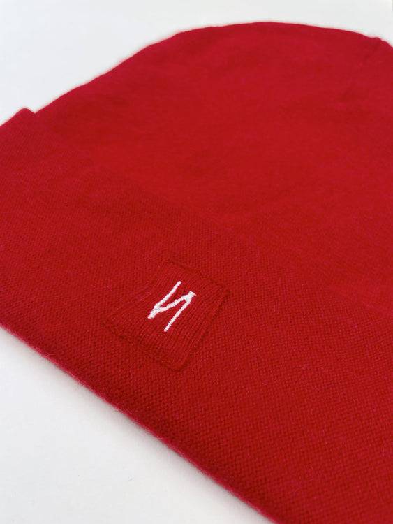Nonoi Studio ROTE MÜTZE "PARIS" AUS KASCHMIR // UNISEX VIP-Rabatte